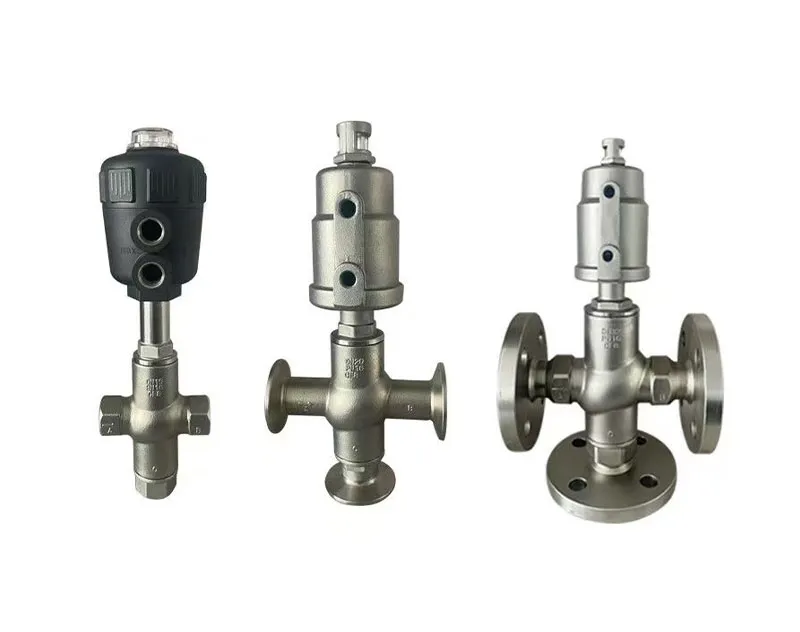 Three-Way Pneumatic Angle Seat Valve